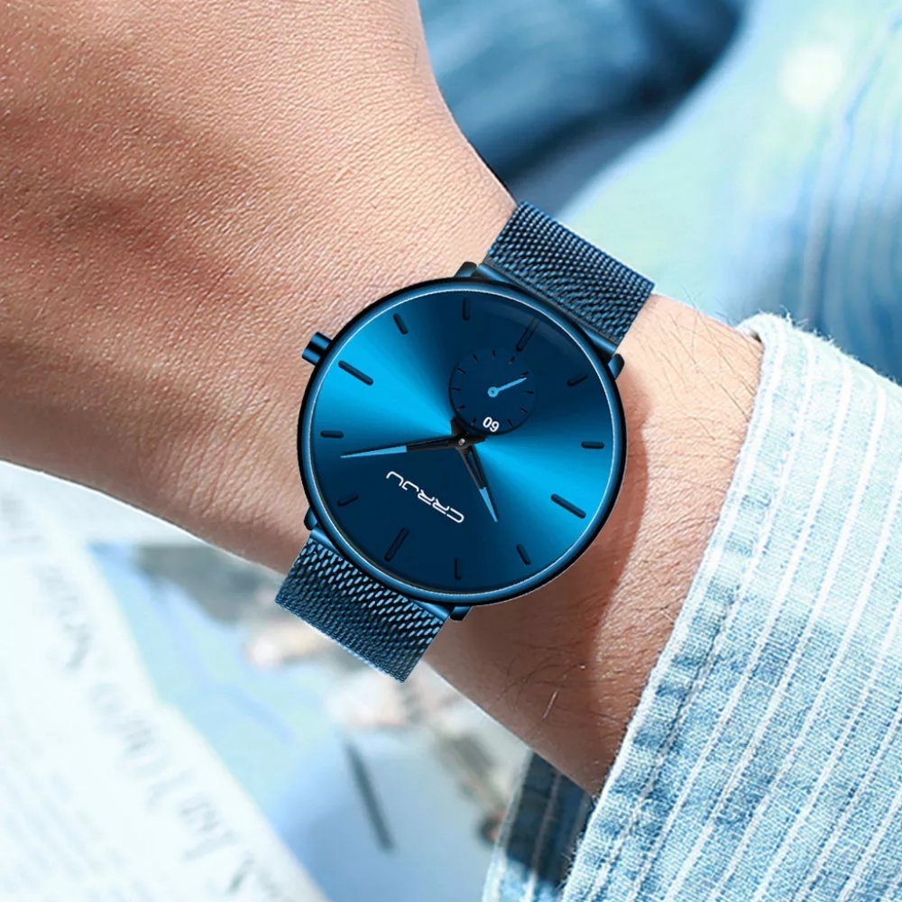 Blue Men Watch Top Luxury Brand Business Watches